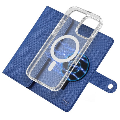 For iPhone 16 Pro Max ViLi GHB-C Series RFID MagSafe Magnetic Flip Leather Phone Case(Blue) - iPhone 16 Pro Max Cases by ViLi | Online Shopping South Africa | PMC Jewellery | Buy Now Pay Later Mobicred