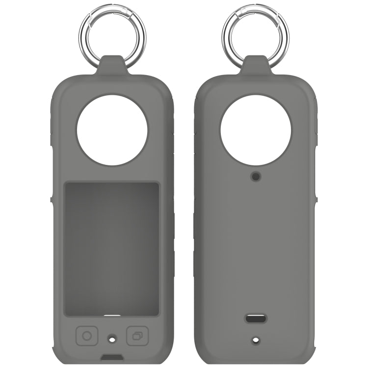 For Insta 360 X4 Portable Silicone Protective Case(Dark Grey) - Case & Bags by PMC Jewellery | Online Shopping South Africa | PMC Jewellery | Buy Now Pay Later Mobicred