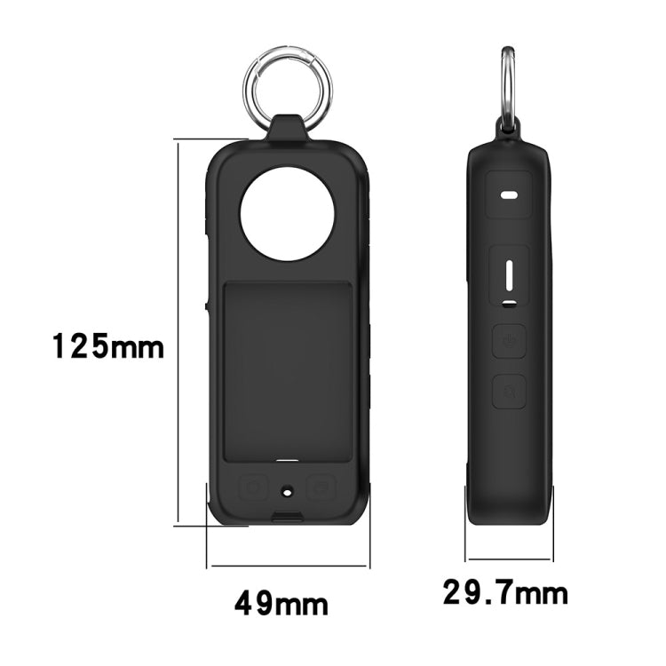 For Insta 360 X4 Portable Silicone Protective Case(Orange) - Case & Bags by PMC TechLife | Online Shopping South Africa | PMC TechLife | Buy Now Pay Later Mobicred