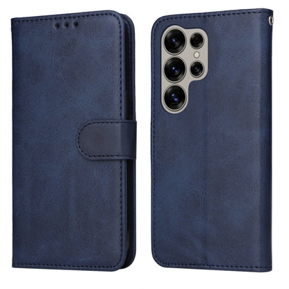 For Samsung Galaxy S25 Ultra 5G Classic Calf Texture Flip Leather Phone Case(Blue) - Galaxy S25 Ultra 5G Cases by PMC Jewellery | Online Shopping South Africa | PMC Jewellery | Buy Now Pay Later Mobicred