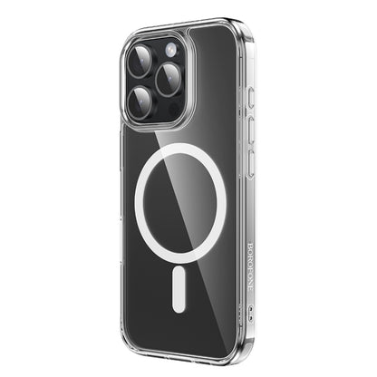 For iPhone 16 Pro Max BOROFONE BI5 Ice Shield Series MagSafe Magnetic Phone Case(Transparent) - iPhone 16 Pro Max Cases by Borofone | Online Shopping South Africa | PMC Jewellery | Buy Now Pay Later Mobicred