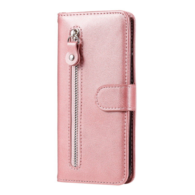 For Samsung Galaxy S25 Ultra 5G Fashion Calf Texture Zipper Leather Phone Case(Rose Gold) - Galaxy S25 Ultra 5G Cases by PMC Jewellery | Online Shopping South Africa | PMC Jewellery | Buy Now Pay Later Mobicred