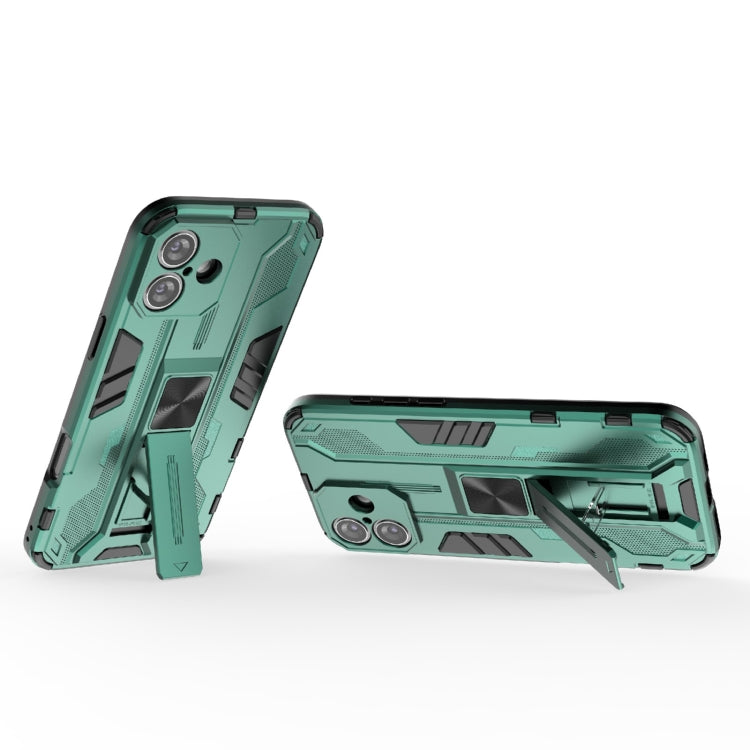 For iPhone 16 Plus Supersonic PC + TPU Holder Phone Case(Green) - iPhone 16 Plus Cases by PMC Jewellery | Online Shopping South Africa | PMC Jewellery | Buy Now Pay Later Mobicred