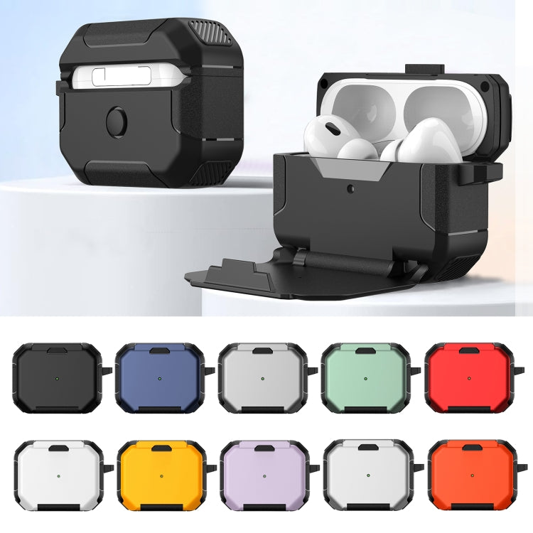 For AirPods 3 Phone Holder Design Earbuds Box Protective Case(White) - For AirPods 3 by PMC Jewellery | Online Shopping South Africa | PMC Jewellery | Buy Now Pay Later Mobicred