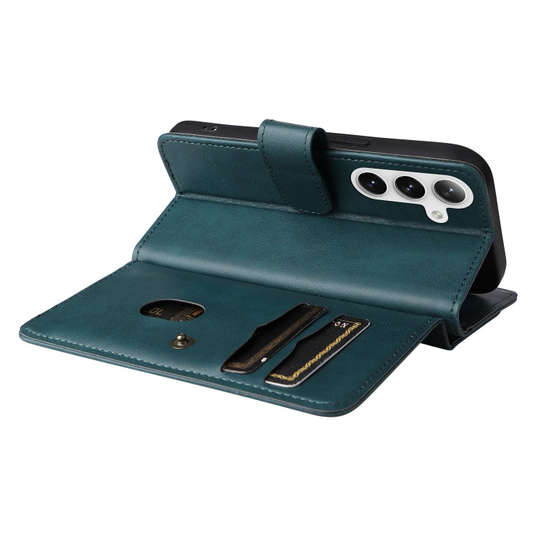 For Samsung Galaxy S25 / S24 5G Multi-Function Wallet 10 Card Slots Leather Phone Case(Dark Green) - Galaxy S25 5G Cases by PMC Jewellery | Online Shopping South Africa | PMC Jewellery | Buy Now Pay Later Mobicred