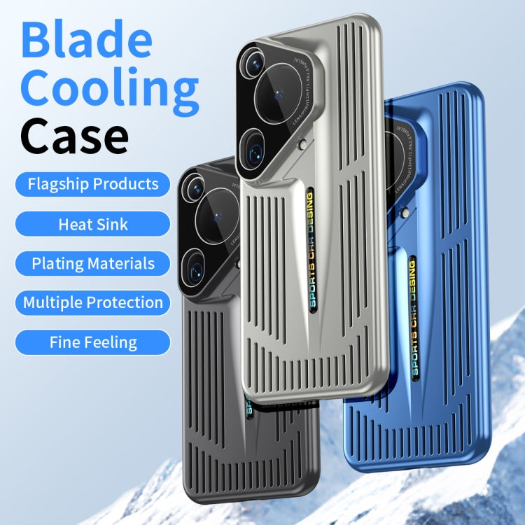 For Huawei Pura 70 Ultra Blade Cooling PC Full Coverage Phone Case(Titanium Silver) - Huawei Cases by PMC Jewellery | Online Shopping South Africa | PMC Jewellery | Buy Now Pay Later Mobicred