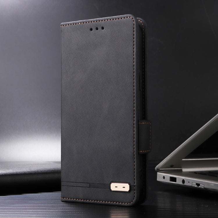 For iPhone 16 Plus Magnetic Clasp Leather Phone Case(Black) - iPhone 16 Plus Cases by PMC TechLife | Online Shopping South Africa | PMC TechLife | Buy Now Pay Later Mobicred