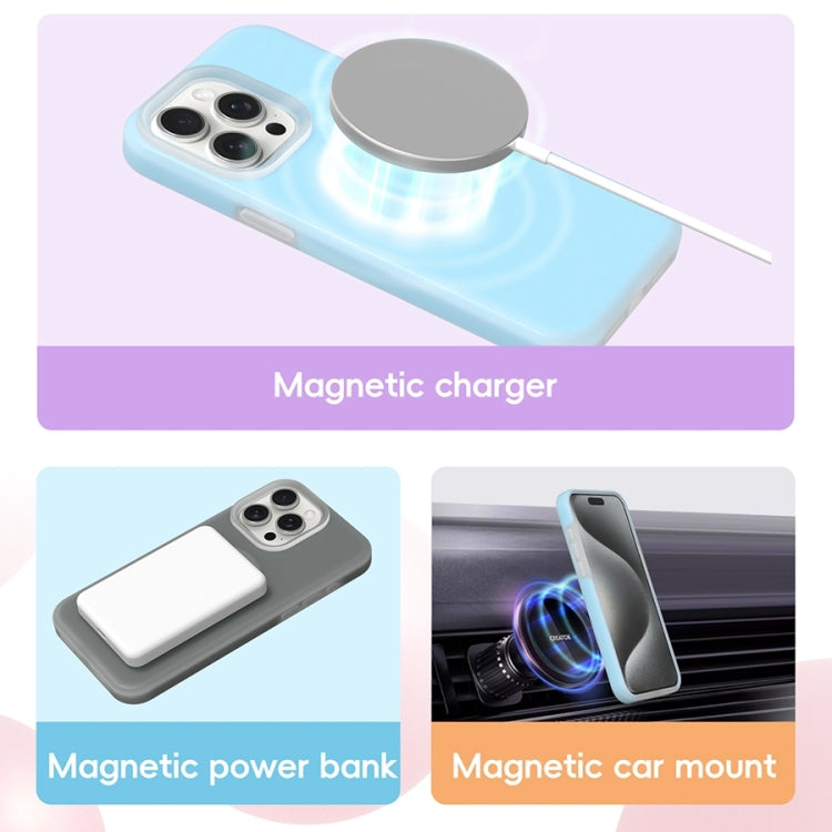 For iPhone 16 Plus Jelly Liquid Silicone MagSafe Magnetic Phone Case(Yellow) - iPhone 16 Plus Cases by PMC TechLife | Online Shopping South Africa | PMC TechLife | Buy Now Pay Later Mobicred