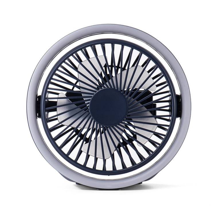 N601 180 Degree Rotating Type-C Desktop Fan with LED Ambience Light(Blue) - Electric Fans by PMC TechLife | Online Shopping South Africa | PMC TechLife | Buy Now Pay Later Mobicred