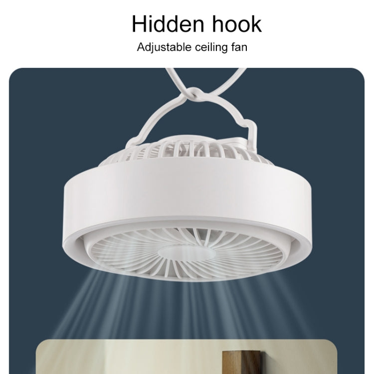 N601 180 Degree Rotating Type-C Desktop Fan with LED Ambience Light(White) - free shipping - PMC TechLife - Order now!