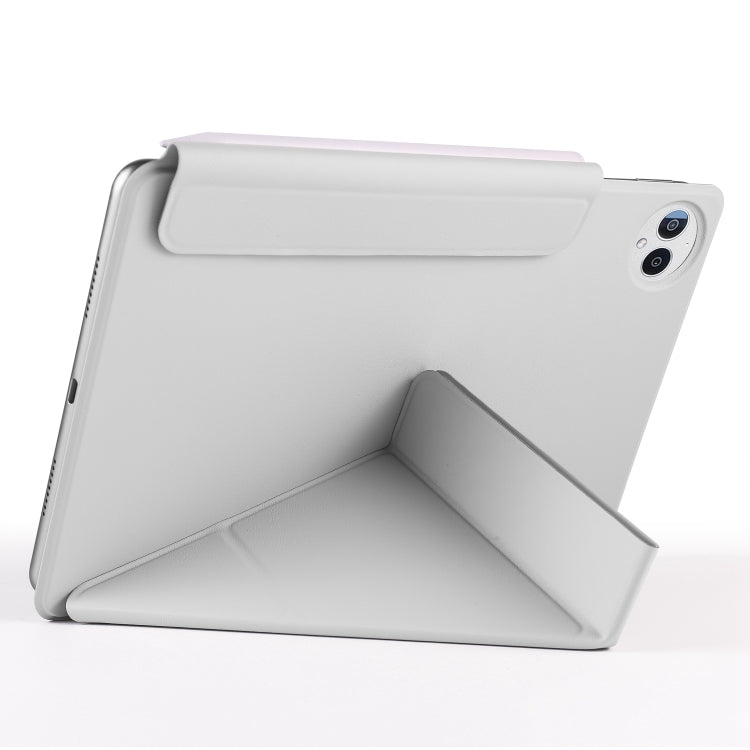 For Huawei MatePad Pro 13.2 2023 Fixed Buckle Magnetic Deformation Leather Tablet Case(Grey) - Huawei by PMC TechLife | Online Shopping South Africa | PMC TechLife | Buy Now Pay Later Mobicred