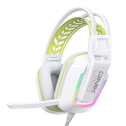 ONIKUMA X13 RGB Colorful Lighting Wired Gaming Headset with Microphone, Length:2.2m(White) - Multimedia Headset by ONIKUMA | Online Shopping South Africa | PMC Jewellery | Buy Now Pay Later Mobicred