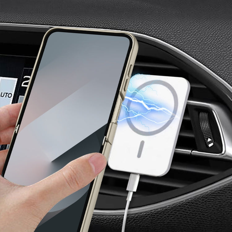 For Samsung Galaxy Z Flip6 / Flip7 FE GKK Integrated Ultra-thin MagSafe Phone Case with Ring Holder(Titanium Grey) - free shipping - PMC Jewellery - Order now!