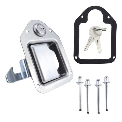 Trailer / Yacht / Truck Stainless Steel Tool Box Lock Paddle Latch & Keys - Locks & Hasps by PMC Jewellery | Online Shopping South Africa | PMC Jewellery | Buy Now Pay Later Mobicred