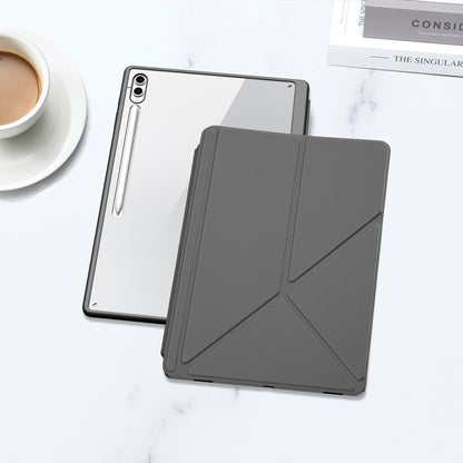 For Samsung Galaxy Tab S10 Ultra DUX DUCIS Magi Series Smart Leather Tablet Case(Grey) - Tab S10 Ultra Cases by DUX DUCIS | Online Shopping South Africa | PMC Jewellery | Buy Now Pay Later Mobicred