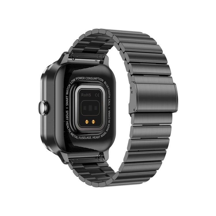 D8 Pro 2.01 inch 2 in 1 Bluetooth Earphone Steel Strap Smart Watch, Support NFC with Cover(Black) - Smart Watches by PMC Jewellery | Online Shopping South Africa | PMC Jewellery | Buy Now Pay Later Mobicred