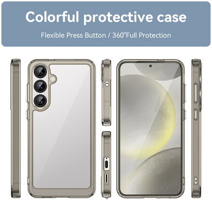 For Samsung Galaxy S25+ 5G Colorful Series Acrylic Hybrid TPU Phone Case(Transparent Grey) - Galaxy S25+ 5G Cases by PMC Jewellery | Online Shopping South Africa | PMC Jewellery | Buy Now Pay Later Mobicred