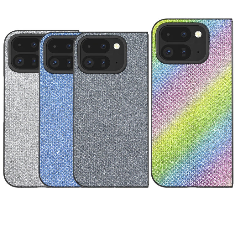 For Google Pixel 9 Pro Fold Diamond Frame Edge Full Coverage Phone Case(Jewel Silver) - Google Cases by PMC TechLife | Online Shopping South Africa | PMC TechLife | Buy Now Pay Later Mobicred