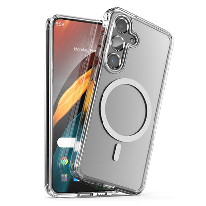 For Samsung Galaxy S24 5G ViLi MAG-C Series MagSafe Magnetic PC + TPU Phone Case(Transparent) - Galaxy S24 5G Cases by ViLi | Online Shopping South Africa | PMC Jewellery | Buy Now Pay Later Mobicred