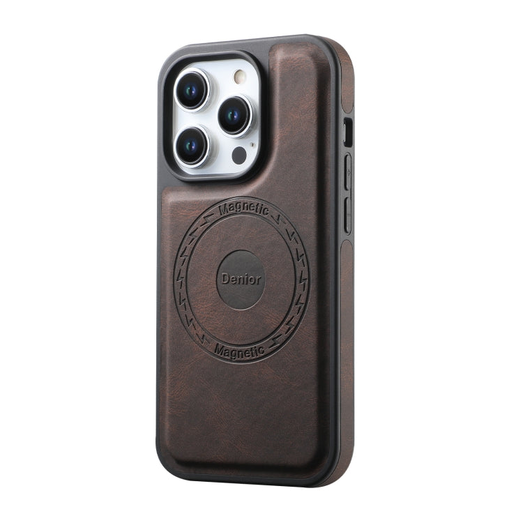 For iPhone 16 Pro Max Denior A13 Skin Feel MagSafe Phone Case(Brown) - iPhone 16 Pro Max Cases by Denior | Online Shopping South Africa | PMC Jewellery | Buy Now Pay Later Mobicred