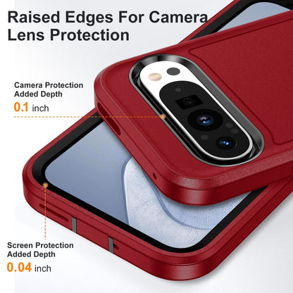 For Google Pixel 9 Life Waterproof Rugged PC + Silicone Phone Case(Red + Black) - Google Cases by PMC Jewellery | Online Shopping South Africa | PMC Jewellery | Buy Now Pay Later Mobicred