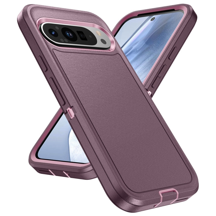 For Google Pixel 9 Life Waterproof Rugged PC + Silicone Phone Case(Purple + Pink) - Google Cases by PMC TechLife | Online Shopping South Africa | PMC TechLife | Buy Now Pay Later Mobicred