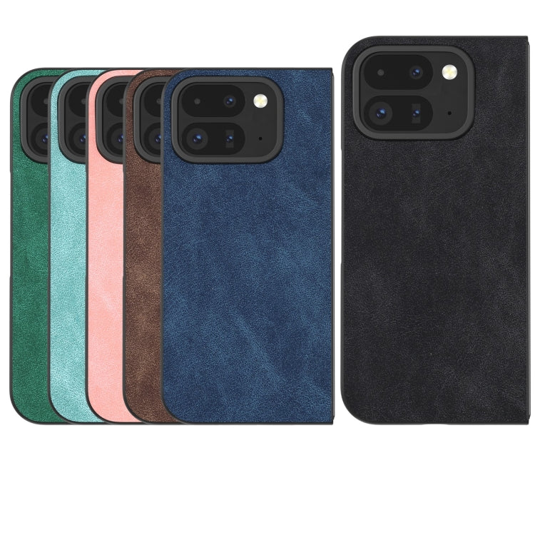 For Google Pixel 9 Pro Fold Black Frame PU Leather Full Coverage Phone Case(Green) - Google Cases by PMC Jewellery | Online Shopping South Africa | PMC Jewellery | Buy Now Pay Later Mobicred