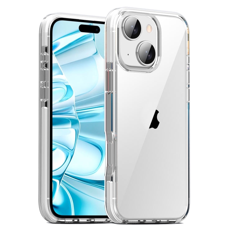 For iPhone 16 TPE Airbag TPU+ PC Full Coverage Phone Case(White) - iPhone 16 Cases by PMC Jewellery | Online Shopping South Africa | PMC Jewellery | Buy Now Pay Later Mobicred