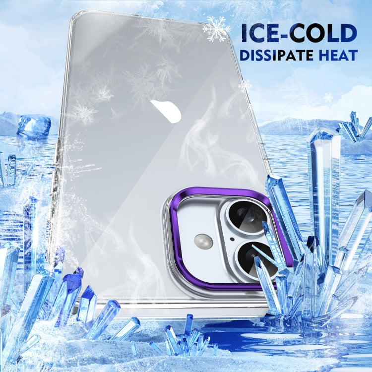 For iPhone 16 Ice Feel HD Transparent PC Full Coverage Phone Case(Purple) - iPhone 16 Cases by PMC Jewellery | Online Shopping South Africa | PMC Jewellery | Buy Now Pay Later Mobicred