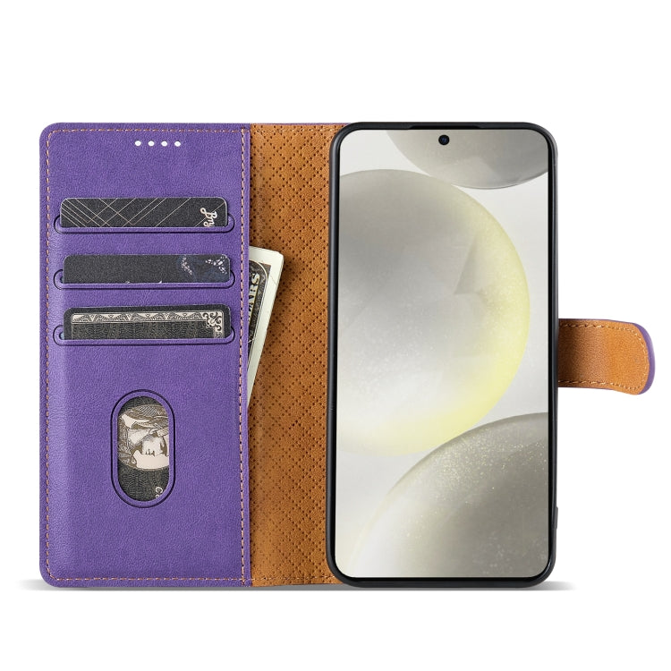 For Motorola Moto G Stylus 2024 N.BEKUS CSJ-P1 Solid Color Leather Phone Case(Purple) - Motorola Cases by N.BEKUS | Online Shopping South Africa | PMC Jewellery | Buy Now Pay Later Mobicred