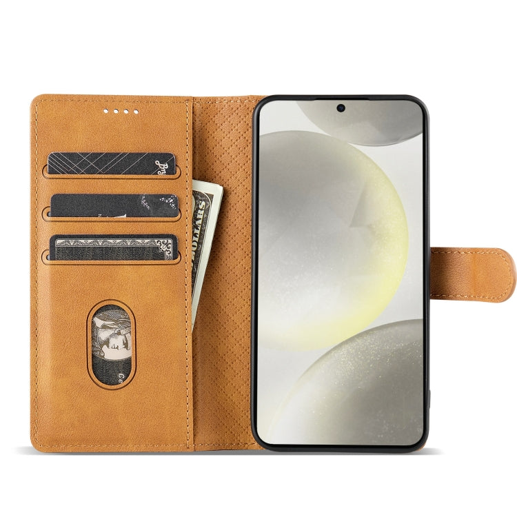 For Samsung Galaxy S24+ 5G N.BEKUS CSJ-P1 Solid Color Leather Phone Case(Brown) - free shipping - PMC Jewellery - Order now!