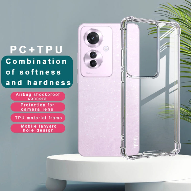 For OPPO Reno11 F / F25 Pro IMAK Space Shield PC + TPU Airbag Shockproof Phone Case(Transparent) - Reno11 F Cases by imak | Online Shopping South Africa | PMC Jewellery | Buy Now Pay Later Mobicred