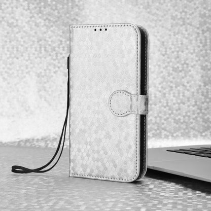 For Redmi K70 Ultra Honeycomb Dot Texture Leather Phone Case(Silver) - Xiaomi Cases by PMC Jewellery | Online Shopping South Africa | PMC Jewellery | Buy Now Pay Later Mobicred