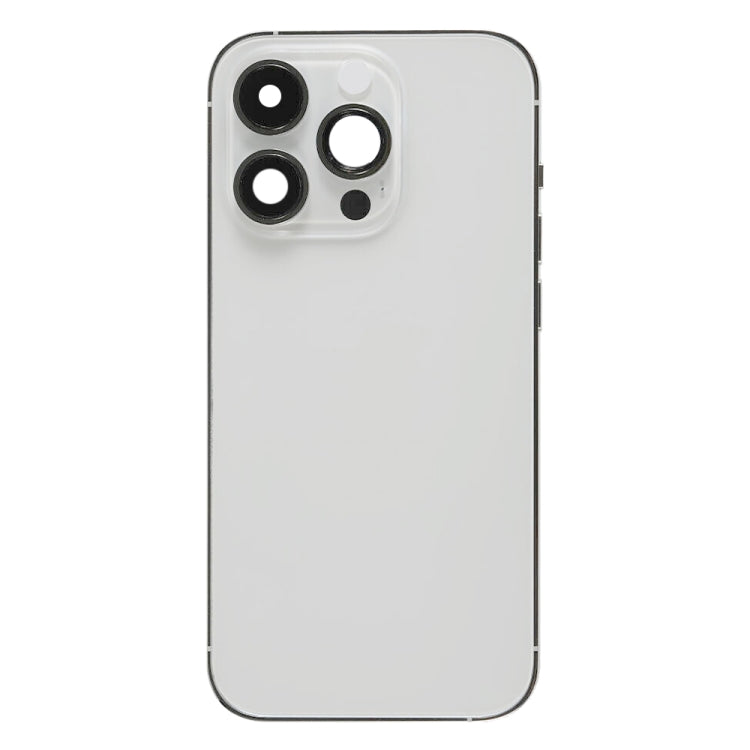 For iPhone 14 Pro Battery Back Cover with Side Keys & Card Tray, Version:US Version(Silver) - Back Cover by PMC Jewellery | Online Shopping South Africa | PMC Jewellery | Buy Now Pay Later Mobicred