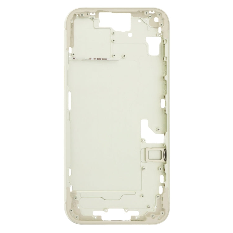 For iPhone 15 Plus Middle Frame Bezel Plate with Side Keys + Card Tray, Version:China Version(Yellow) - LCD Related Parts by PMC Jewellery | Online Shopping South Africa | PMC Jewellery | Buy Now Pay Later Mobicred