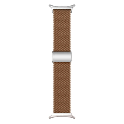 For Samsung Galaxy Watch Ultra 47mm Nylon Loop Magnetic Buckle Watch Band(Brown) - Watch Bands by PMC Jewellery | Online Shopping South Africa | PMC Jewellery | Buy Now Pay Later Mobicred