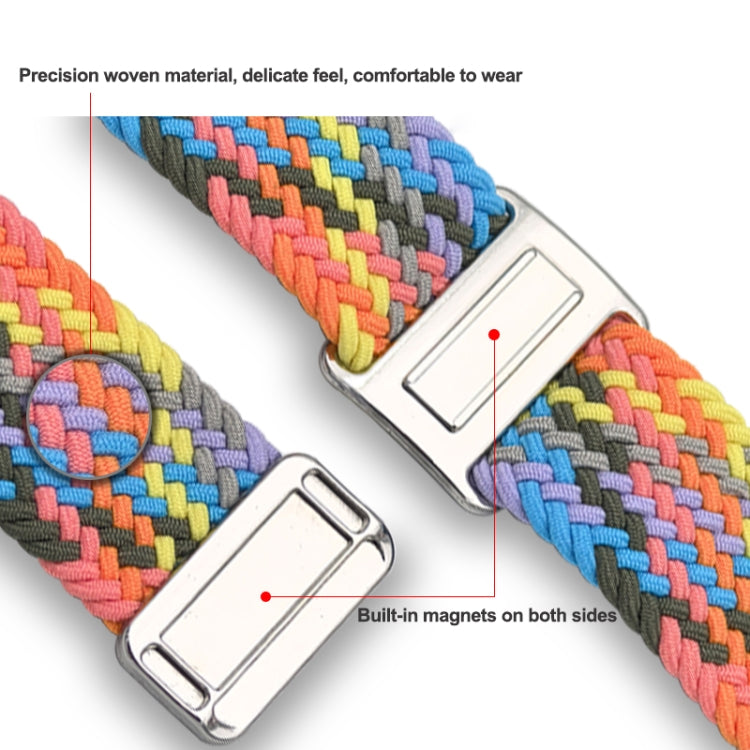 For Samsung Galaxy Watch Ultra 47mm Nylon Loop Magnetic Buckle Watch Band(Pink) - Watch Bands by PMC Jewellery | Online Shopping South Africa | PMC Jewellery | Buy Now Pay Later Mobicred