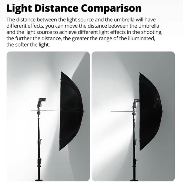 Godox UB002 Photography Studio Reflector Diffuser Umbrella, Size:33 inch 84cm(Black Silver) -  by Godox | Online Shopping South Africa | PMC TechLife | Buy Now Pay Later Mobicred