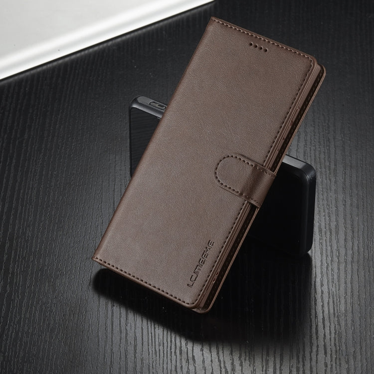 For Samsung Galaxy S25 Ultra 5G LC.IMEEKE Calf Texture Leather Phone Case(Coffee) - Galaxy S25 Ultra 5G Cases by LC.IMEEKE | Online Shopping South Africa | PMC Jewellery | Buy Now Pay Later Mobicred