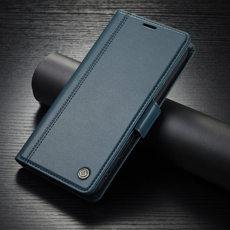 For iPhone 16 LC.IMEEKE Skin-friendly Card Slots Leather Phone Case(Blue) - iPhone 16 Cases by LC.IMEEKE | Online Shopping South Africa | PMC TechLife | Buy Now Pay Later Mobicred