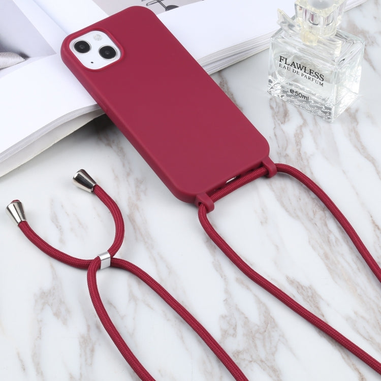 For iPhone 16 Pro Max Candy Colors TPU Protective Phone Case with Lanyard(Red) - iPhone 16 Pro Max Cases by PMC TechLife | Online Shopping South Africa | PMC TechLife | Buy Now Pay Later Mobicred