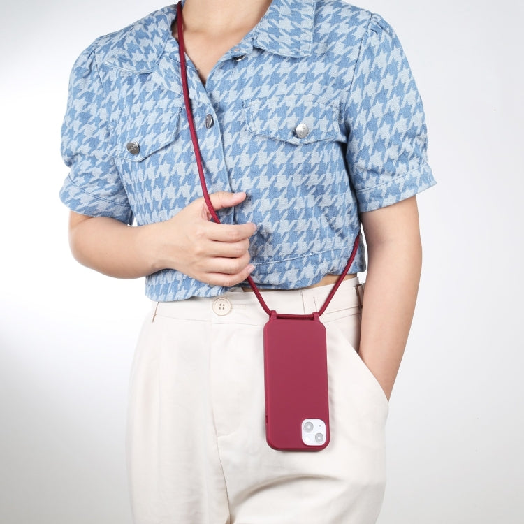 For iPhone 16 Pro Max Candy Colors TPU Protective Phone Case with Lanyard(Red) - iPhone 16 Pro Max Cases by PMC TechLife | Online Shopping South Africa | PMC TechLife | Buy Now Pay Later Mobicred