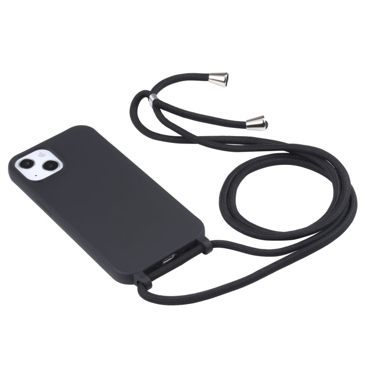 For iPhone 16 Pro Candy Colors TPU Protective Phone Case with Lanyard (Black) - iPhone 16 Pro Cases by PMC TechLife | Online Shopping South Africa | PMC TechLife | Buy Now Pay Later Mobicred