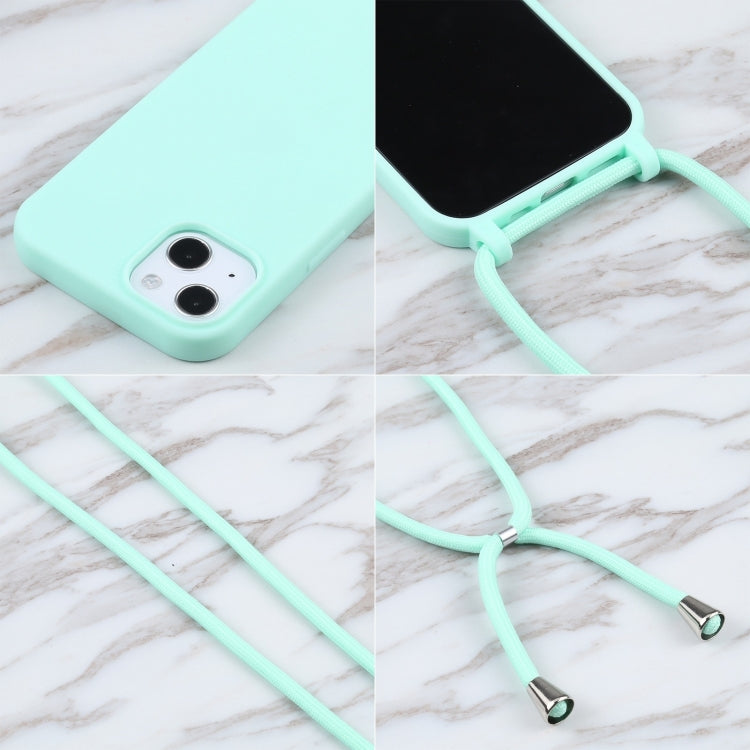 For iPhone 16 Plus Candy Colors TPU Protective Phone Case with Lanyard(Mint Green) - iPhone 16 Plus Cases by PMC TechLife | Online Shopping South Africa | PMC TechLife | Buy Now Pay Later Mobicred