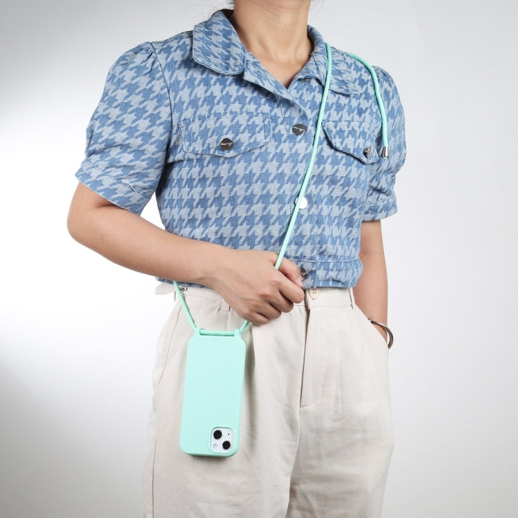 For iPhone 16 Plus Candy Colors TPU Protective Phone Case with Lanyard(Mint Green) - iPhone 16 Plus Cases by PMC TechLife | Online Shopping South Africa | PMC TechLife | Buy Now Pay Later Mobicred