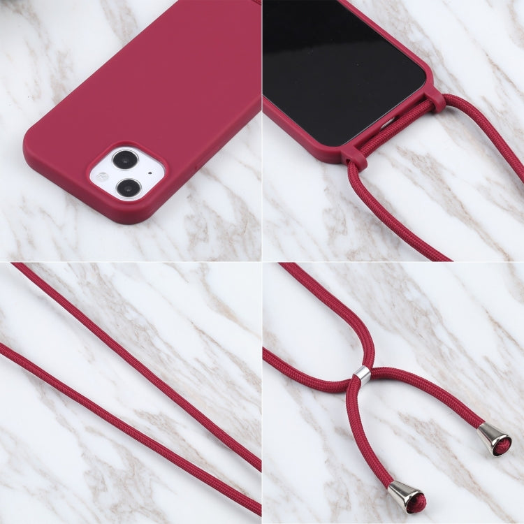 For iPhone 16 Plus Candy Colors TPU Protective Phone Case with Lanyard(Red) - free shipping - PMC TechLife - Order now!
