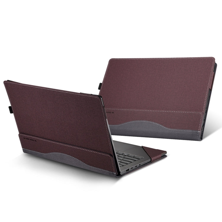 For MicroSoft Surface Laptop 13.5 inch 6/5/4/3/2 Leather Laptop Shockproof Protective Case(Wine Red) - free shipping - PMC Jewellery - Order now!