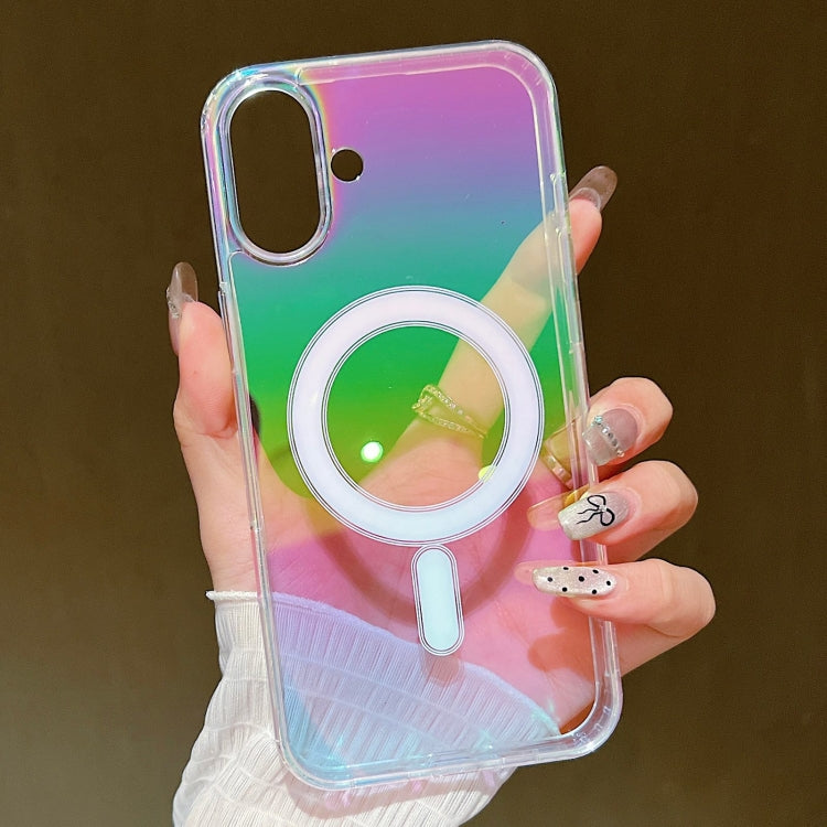 For iPhone 16 Plus Gradient Color MagSafe Airbag Full Coverage Phone Case(Rainbow) - free shipping - PMC TechLife - Order now!