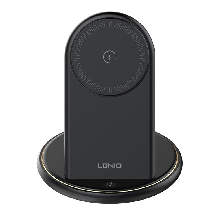 LDNIO WL02 25.5W 5 in 1 MagSafe Wireless Charger with 30cm Type-C Cable(Black) - free shipping - PMC Jewellery - Order now!