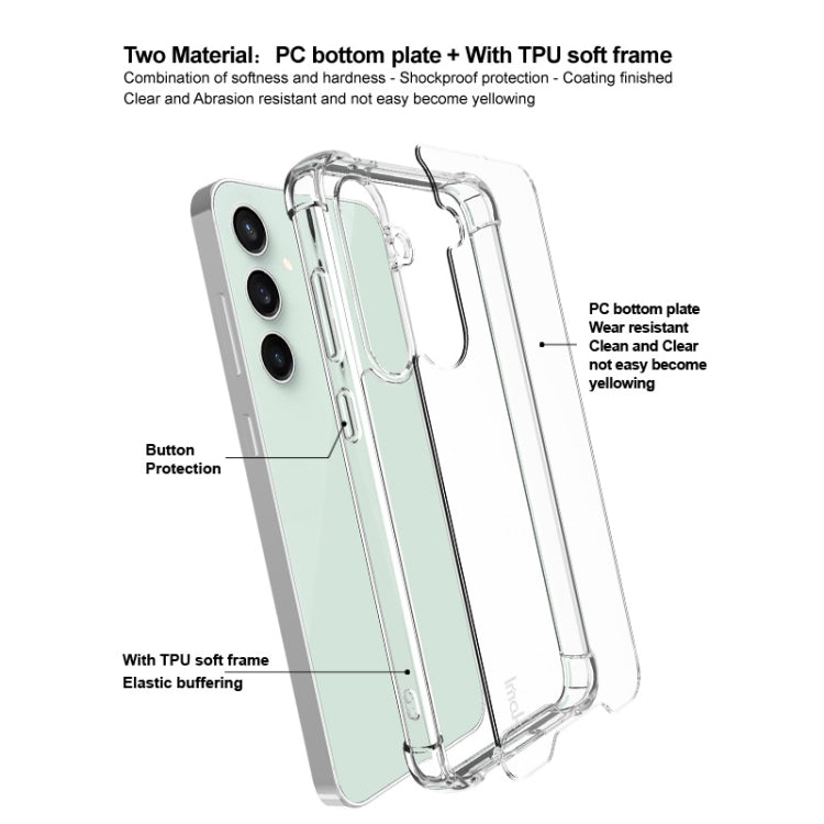 For Samsung Galaxy S24 FE 5G IMAK Space Shield PC + TPU Airbag Shockproof Phone Case(Transparent) - Galaxy Phone Cases by imak | Online Shopping South Africa | PMC Jewellery | Buy Now Pay Later Mobicred